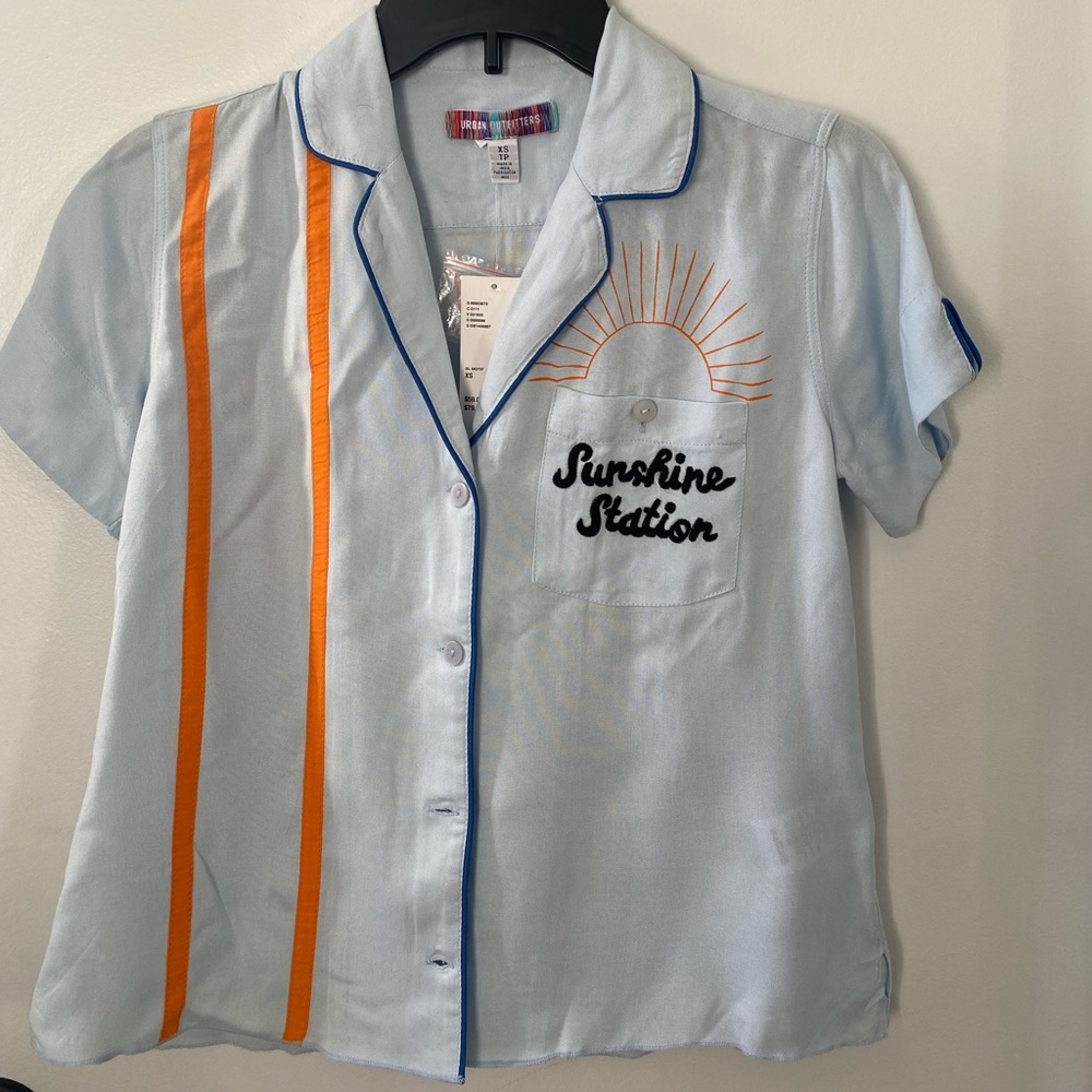 Urban Outfitters| Baby Blue Button Down Shirt|XS